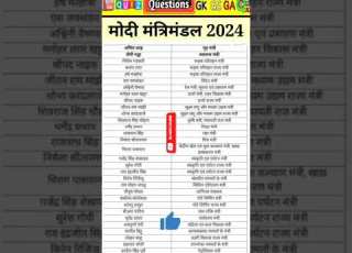 म द म त र म डल 2024 Council Of Ministers 2024 म त र म डल Central Minister म द म त र म डल