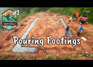 Pouring Concrete Footings Building The Nantahala Retreat 2