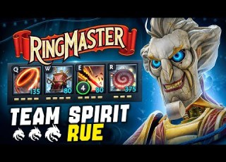  16 000 ММР РИНГМАСТЕР 15 активных КНОПОК TeamSpirit Rue RIngmaster Dota 2