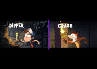  Bandicoot Falls And Gravity Falls Side By Side