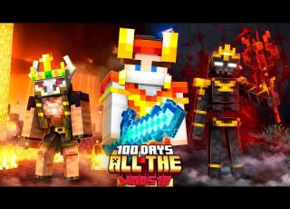  I Survived 100 Days With ALL THE MODS 10 In Minecraft Hardcore