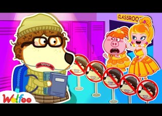  Don T Laugh At Nerd Lucy First Day Of School Funny Stories In Barbie S World Wolfoo Family