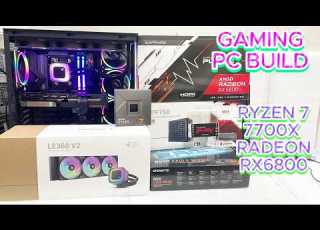  PC Build RYZEN 7 7700X RX6800 GIGABYTE B850 EAGLE WIFI 6E Full PC Assembly