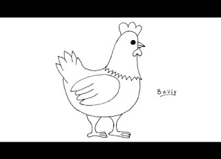  تعليم الرسم للاطفال كيف ترسم ديك للبراعم الصغار