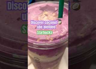 Toasted Coconut Ube Blended Shorts Starbucks