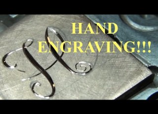  120 Hand Engraving Calligraphy Style Letter Engraving