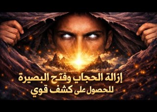 سر ازالة الحجاب والوصول لكشف نورانى قوى مندمج مع الحدث الالهام الفراسه