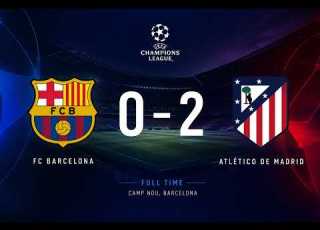BARCELONA Vs ATLETICO MADRID 0 2 HIGHLIGHTS UCL Quarter Final 1st Leg Champions League 2025 26