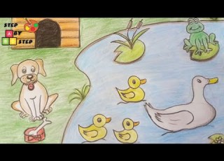 رسم حيوانات المزرعه 2 خطوة بخطوة