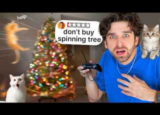 I Tested WEIRD BANNED Christmas Cat Gadgets On My Kittens