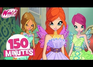  Winx Club 150 MIN Full Episodes Party Princess Magic
