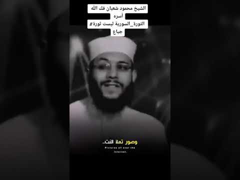 ماذا قال الدكتور محمود شعبان عن ثورة سوريا