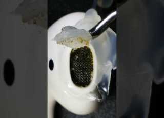 Cleaning AirPods With Hot Glue Cap Don T Try This Asmr Satisfying Waitforit Cleaning