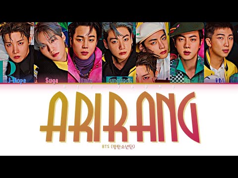 BTS 방탄소년단 Arirang Color Coded Lyrics Han Rom Eng 가사 COVER