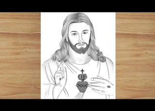How To Draw Lord Jesus Christ Jesus Christ Drawing Easy Drawing Step By Step Pencil Drawing