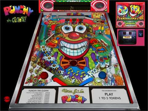 Punchy The Clown Alvin G Company 1993 Visual Pinball 4 3 HYPERSPIN NOT MINE VIDEOS Flipper
