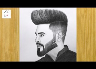 كيفية رسم وضعية جانبية لصبي رسم تصوير جانبي للوجه رسم صبي الرسام المجنون