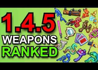  Ranking EVERY Terraria 1 4 5 Weapon