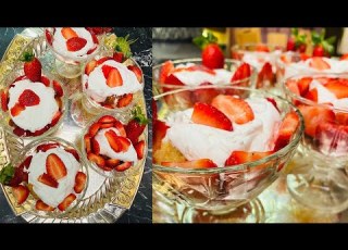  طريقة عمل كاسات الفراولة بالكريمة سنة أولى طبخ مع الشيف آلاء الجبالي