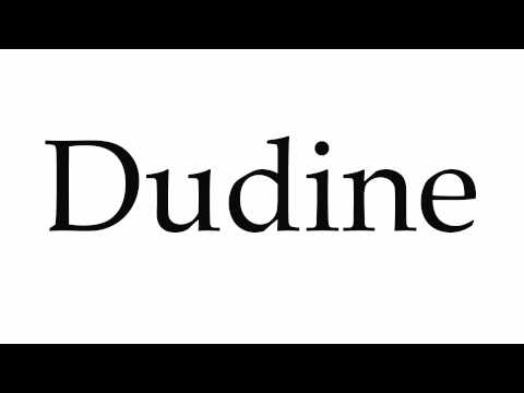 How To Pronounce Dudine