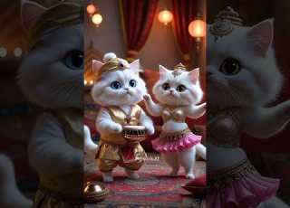 Cute Cat Belly Dance Ai Cat Catdance Funny Dance Cartoon Shorts