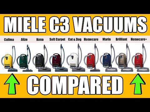 Miele C3 Canister Vacuums Compared Calima Vs Alize Vs Kona Vs Marin Vs Brilliant Vs Cat Dog