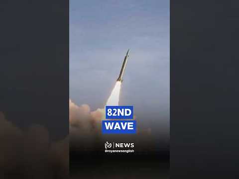 Iran Releases Images Of Wave 82 Missile Strikes On Israel US Bases