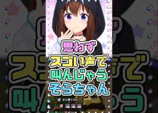 思わずスゴい声で叫んじゃうそらちゃん ときのそら ホロライブ
