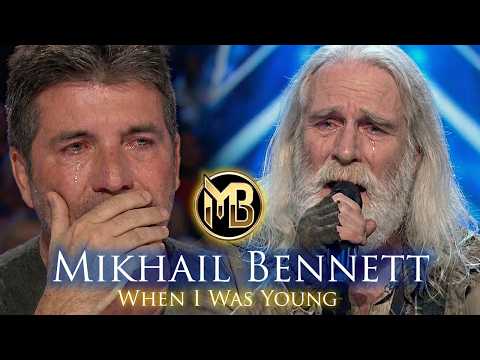Mikhail Bennett When I Was Young LIVE Simon Cowell Breaks Down In Tears