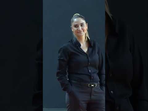 Selen Erdem In Action Volleyball Coach Style Passion Black Coat Look