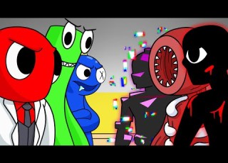 RAINBOW FRIENDs Vs DOORS Cartoon Animation