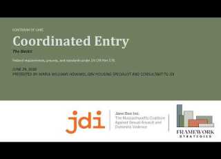  Coordinated Entry The Basics