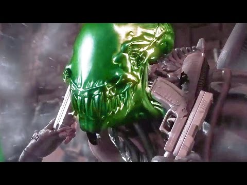 Mortal Kombat X All X Rays On Alien Gameplay