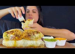 BURRITOS MUKBANG ASMR EATING SOUNDS