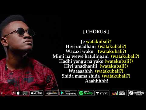 Mbosso Watakubali Official Lyrics