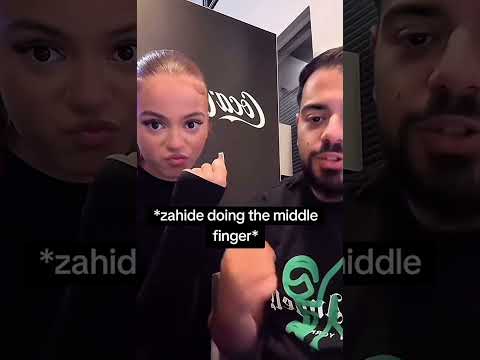 ZAHIDE Doing The Middle Finger