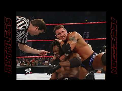 Scott Steiner Booker T Vs Randy Orton Batista WWE RAW 2003