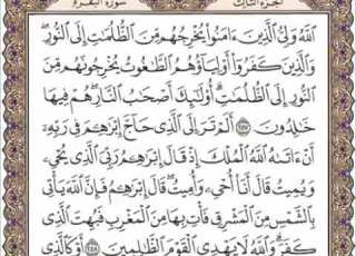سورة البقرة من 257 إلى 259 صوت وصوره