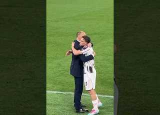 KENAN YILDIZ RECEIVED A MVP HUG Juventus Football Soccer