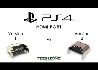 Sony Playstation 4 PS4 HDMI Port Version 1 Vs Version 2 Comparison
