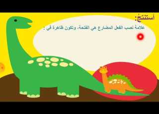 الفعل المضارع المنصوب