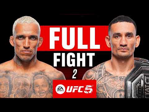 UFC 326 Charles Oliveira Vs Max Holloway 2 Full Fight Lightweight Title UFC 5 PS5 Gameplay