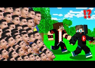 ماين كرافت الهروب من تسونامي كريستيانو رونالدو ولكن ســـــيييييي