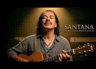 Santana Midnight Latin Blues Golden Guitar Blue Flame Lonely Serenade