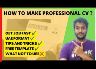  How To Make Professional CV Resume In Dubai Format CV Resume Template Get Job Fast In Dubai