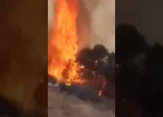 يانارا كوني بردا و سلاما على الجزائر الحبيبة جزء من الحرائق بمنطقة تيزي وزو الجزائرية