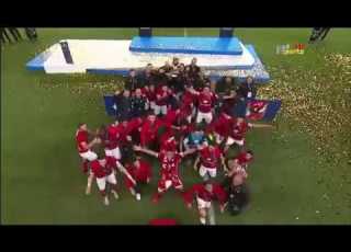  لحظة تتويج الاهلى ببطولة كاس السوبر المصرى 2018 على سعيد الكعبى