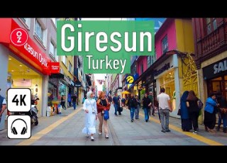 GIRESUN Türkiye 4K Walking Tour City Center Travel At The Black Sea