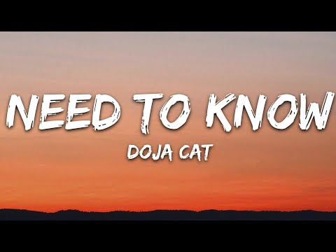 Doja Cat Need To Know Lyrics