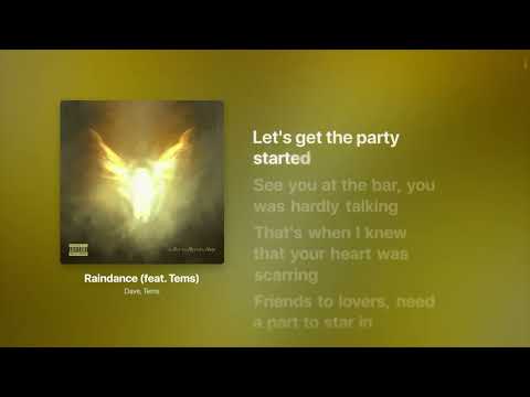 Dave Raindance Ft Tems Lyrics Str8Lyrical